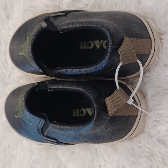 COACH Men's Black Skate Slip On Sneaker In Signature Canvas With Rexy SZ 8.5 - Picture 8 of 16